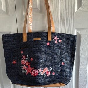 Vera Bradley Embroidered Tote Bag
